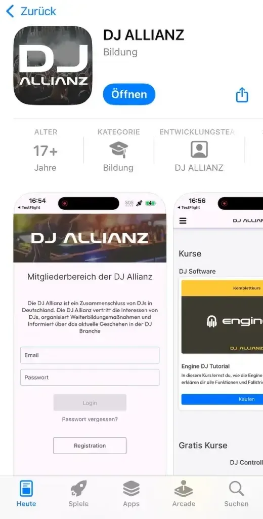 DJ ALLIANZ im App-Store zum download