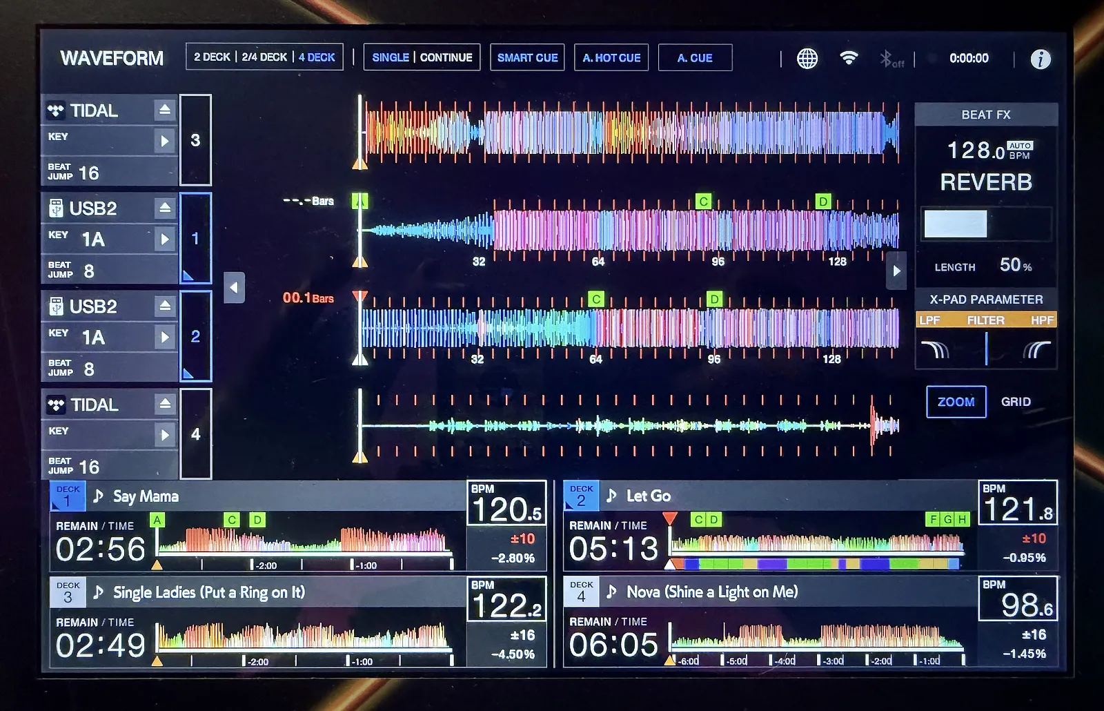 Waveform beim XDJ-AZ