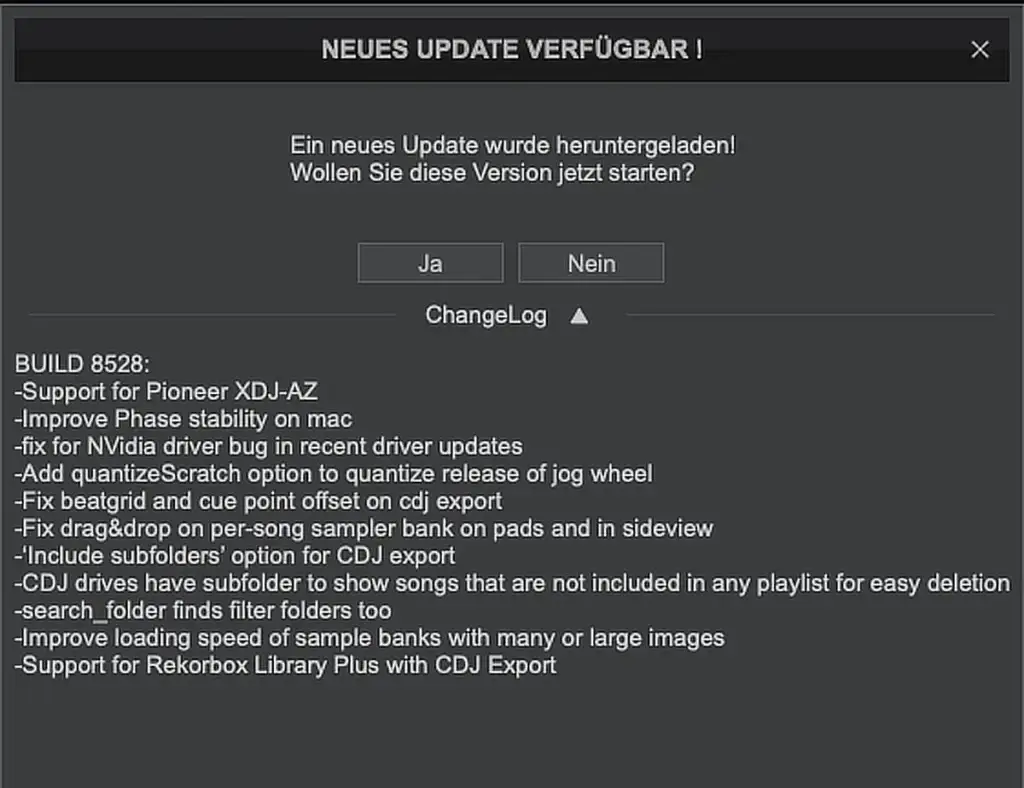 Neues Update von Virtual DJ