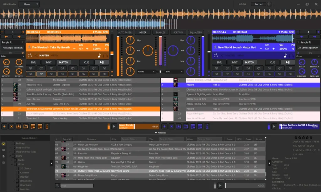 DJ ALLIANZ testet neues BMP Studio 6