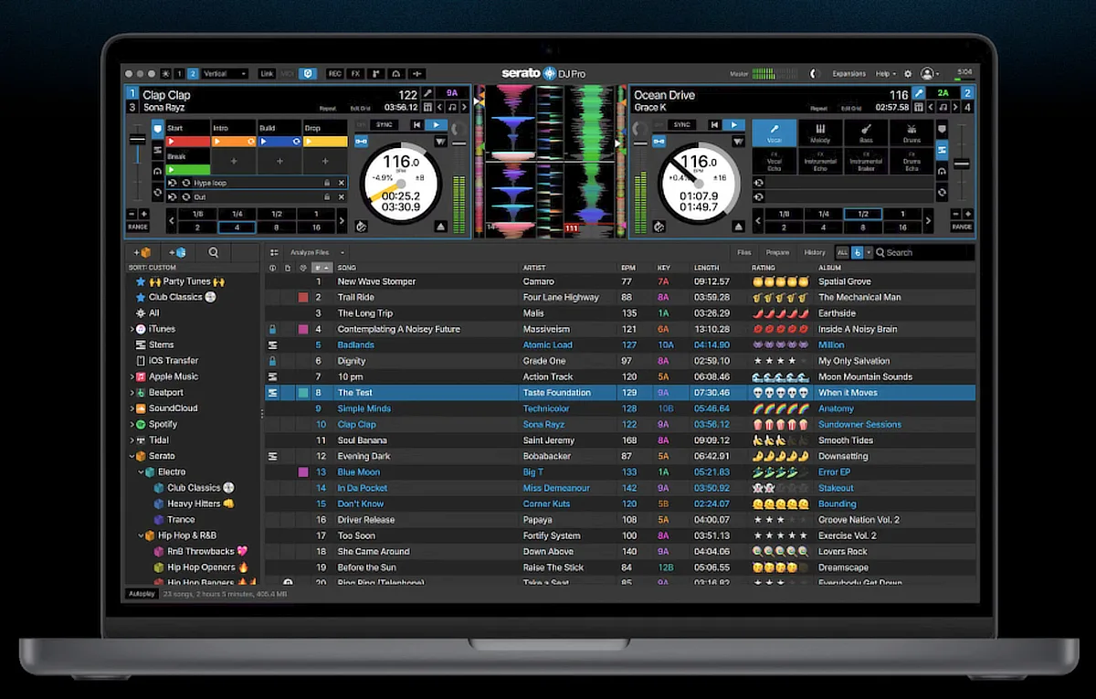 Übersicht Serato DJ 5.0