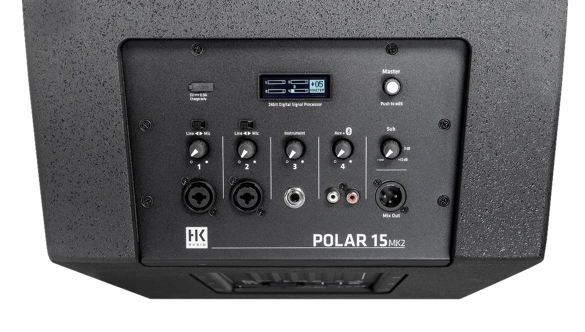 Bedienpannel der HK Audio Polar 15 MK2