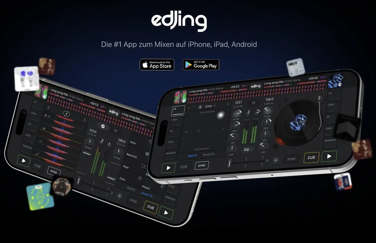 edjing mix App mit Apple Music